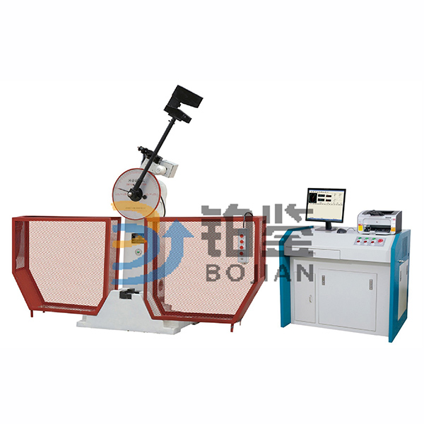Microcomputer controlled semi-automatic shock testing machine. Microcomputer controlled semi-automatic shock testing machine.