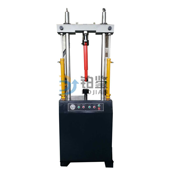 Electrohydraulic servo - type elastic fatigue testing machine. Electrohydraulic servo - type elastic fatigue testing machine.